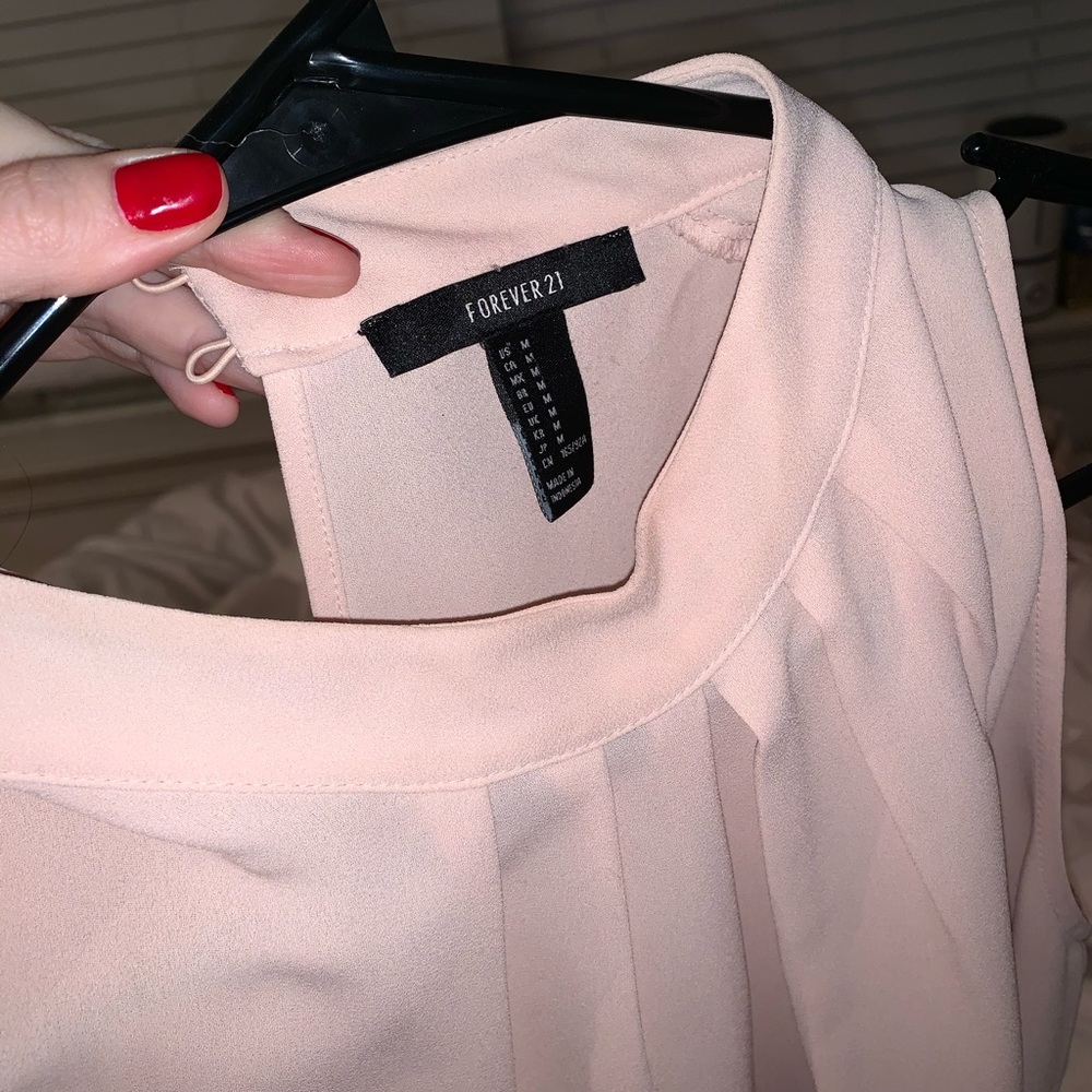 light pink forever 21 blouse size M